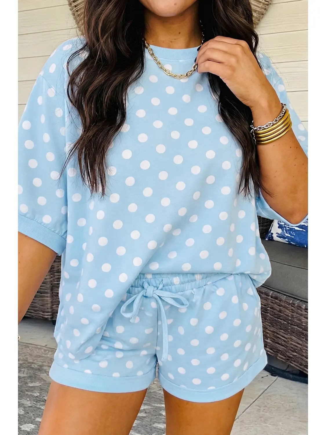 Striped Drawstring Sets