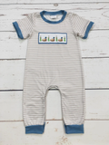 Baby Boy Duck Appliqué Onesie