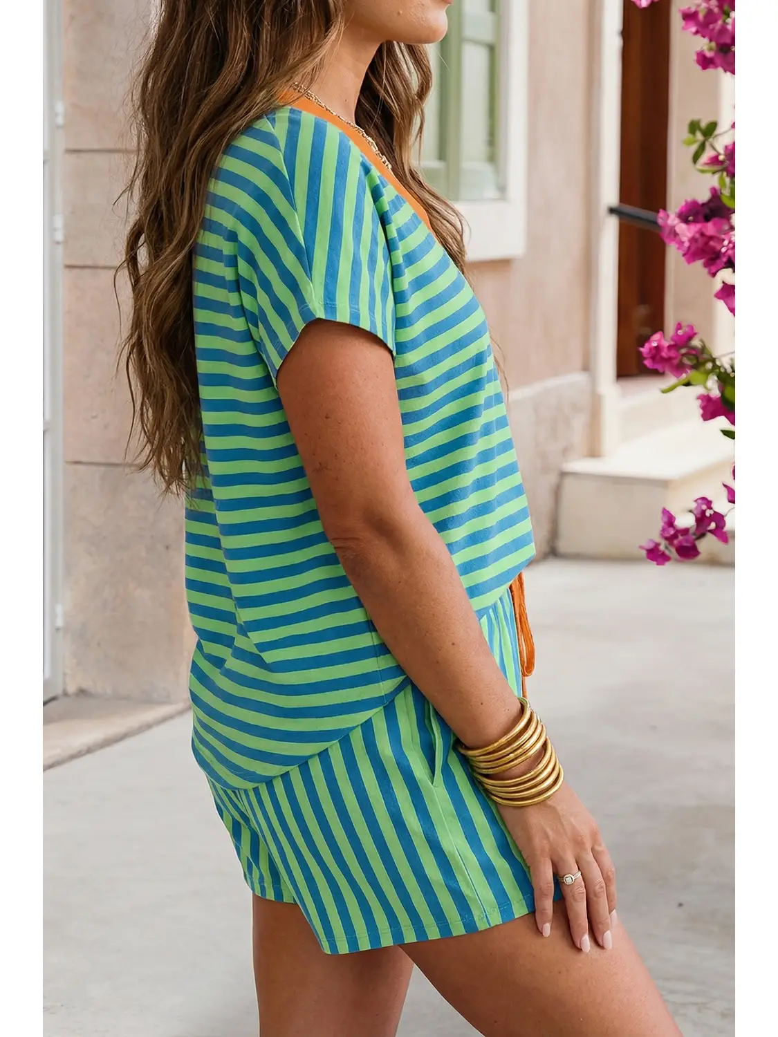 Striped Drawstring Sets