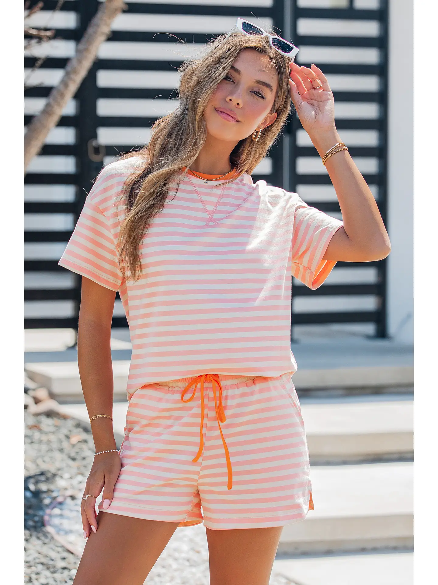 Striped Drawstring Sets