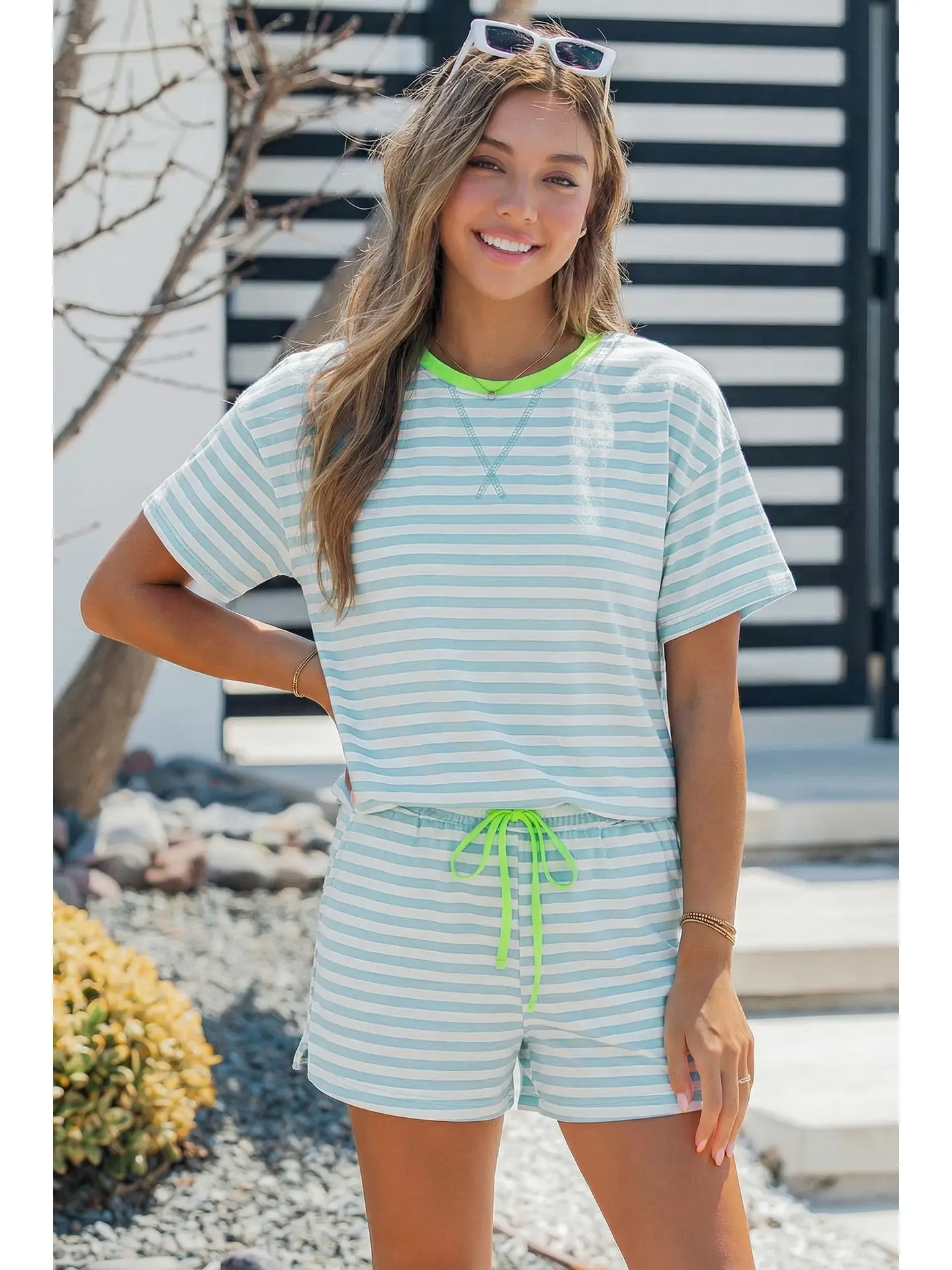 Striped Drawstring Sets