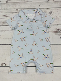 Duck Printed Baby Boy Romper