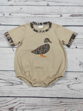 Baby Boy Camouflage Duck Appliqué Bubble